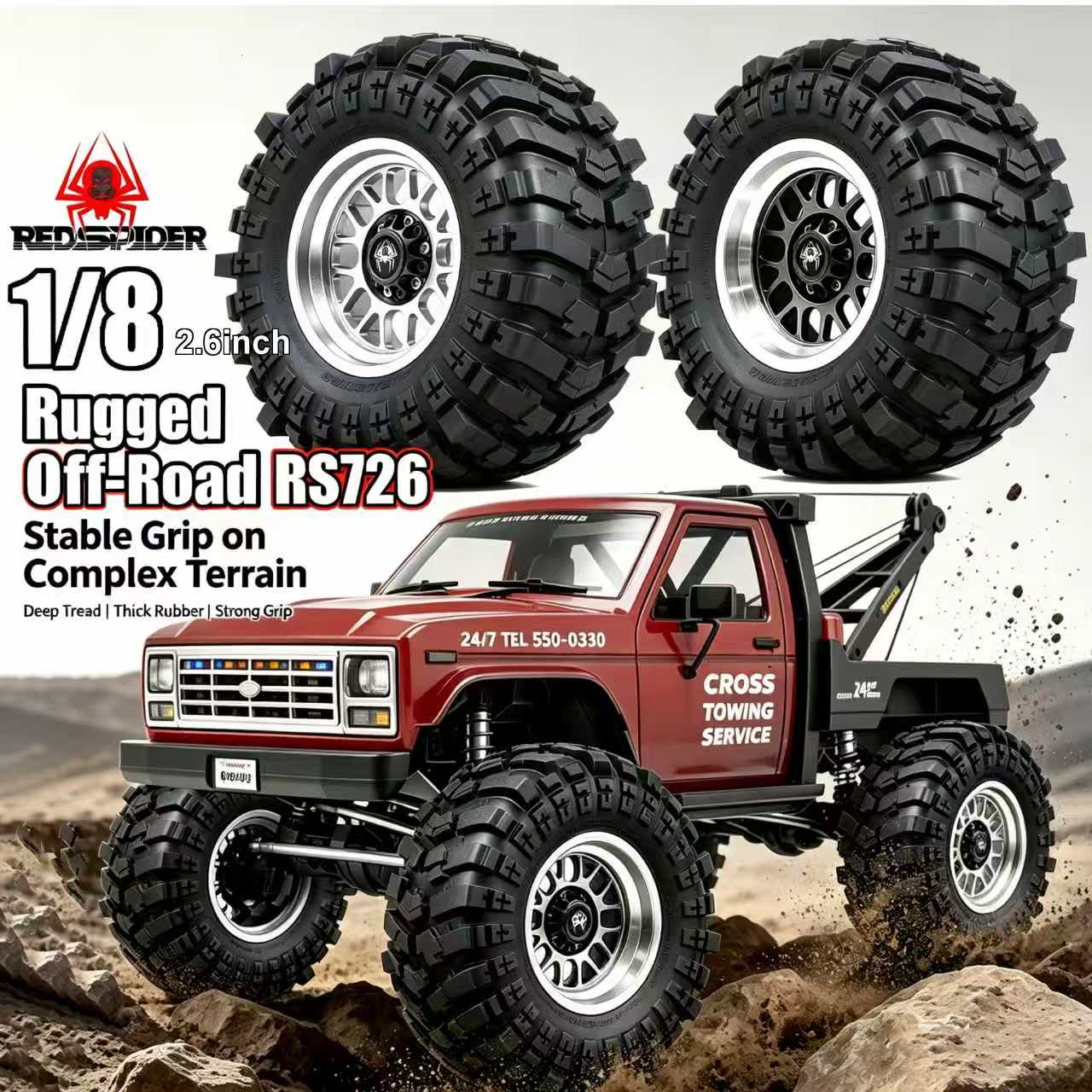 Eachine Drone E010 - RED SPIDER 4 stuks 132 mm