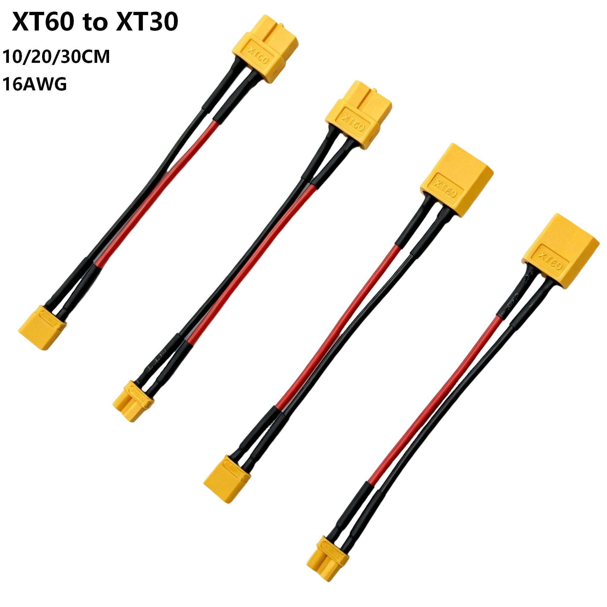 Fpv Drone Charger - XT60 naar XT30 connectoradapter, mannelijke/vrouwelijke stekker,