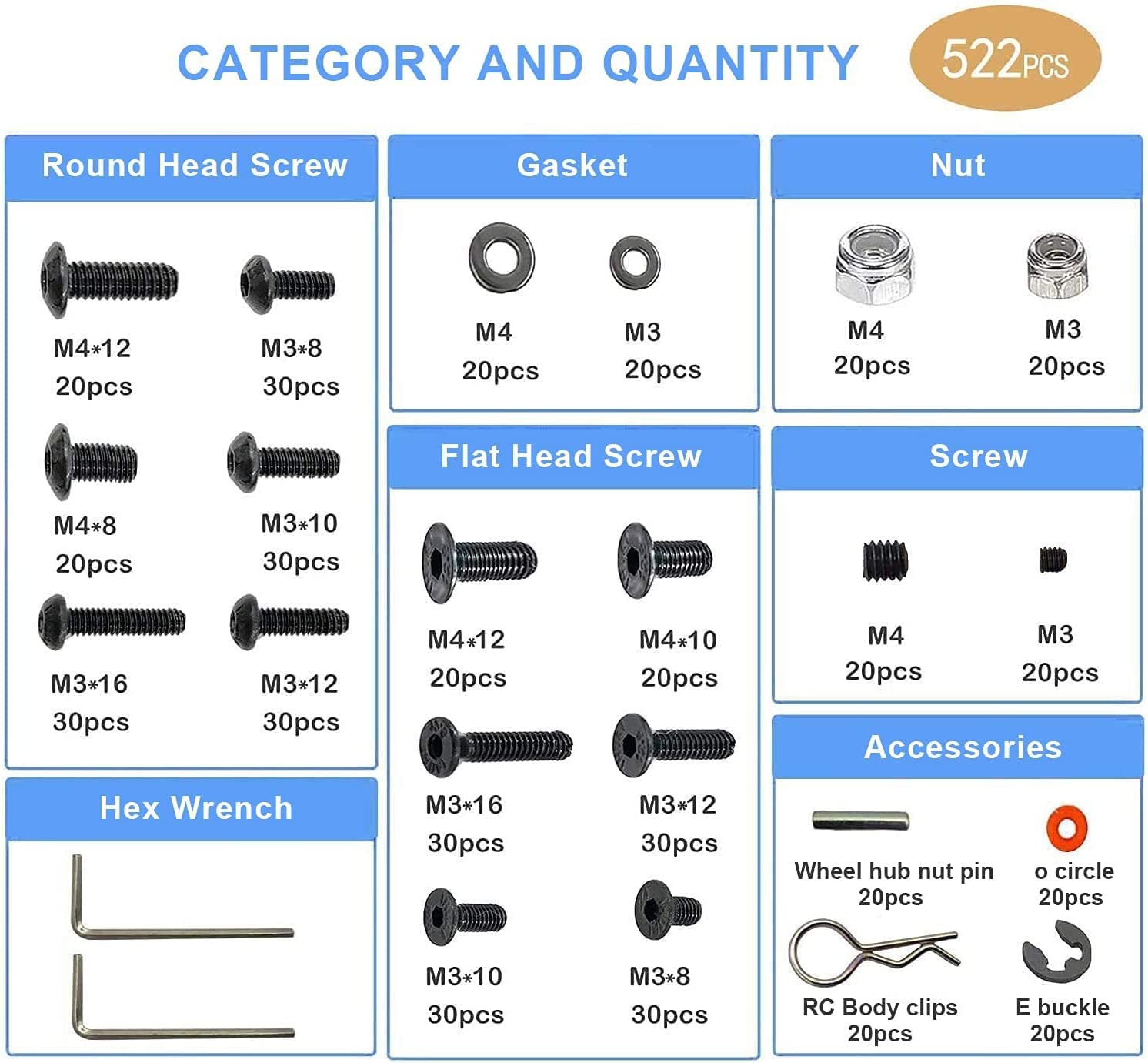 522PCS Universele RC Schroef K - Fpv Drone Tool Kit recensie en prijs